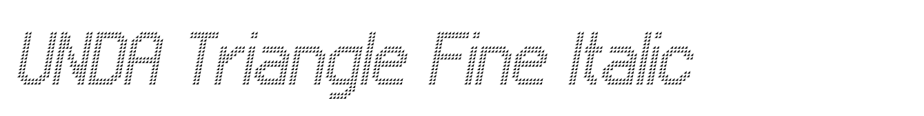 UNDA Triangle Fine Italic